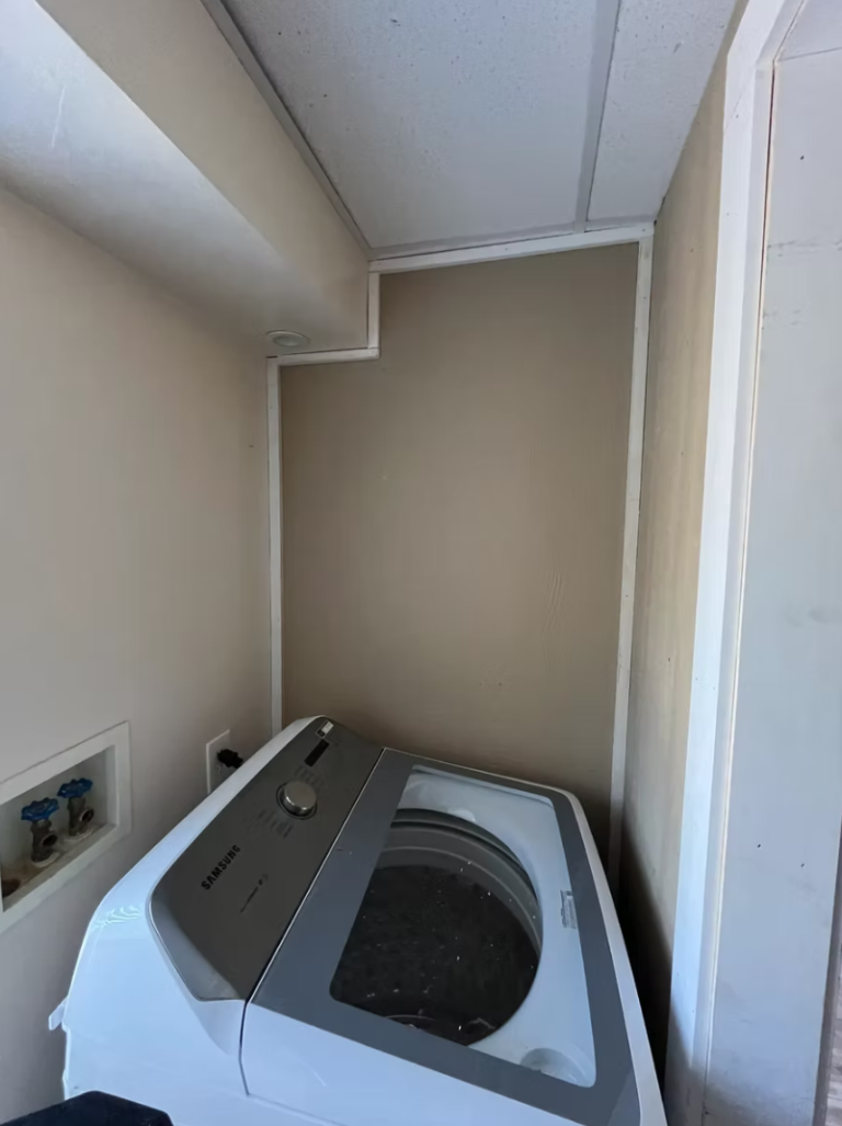 Finished laundry room from an interior remodel by Cas and Cal Construction