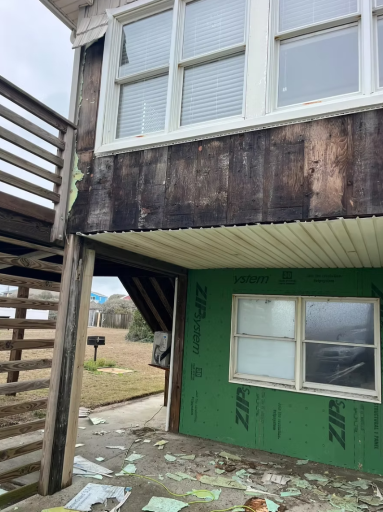Whole-house exterior rebuilt after widespread rot by Cas and Cal Construction