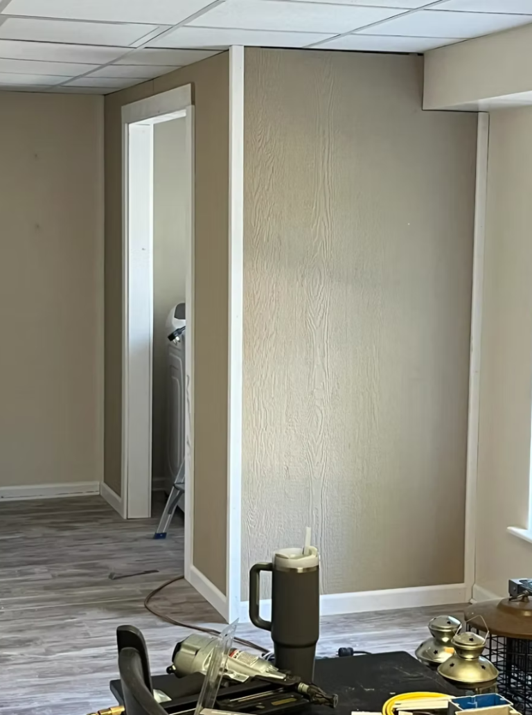 Interior walls and trim from a remodel by Cas and Cal Construction