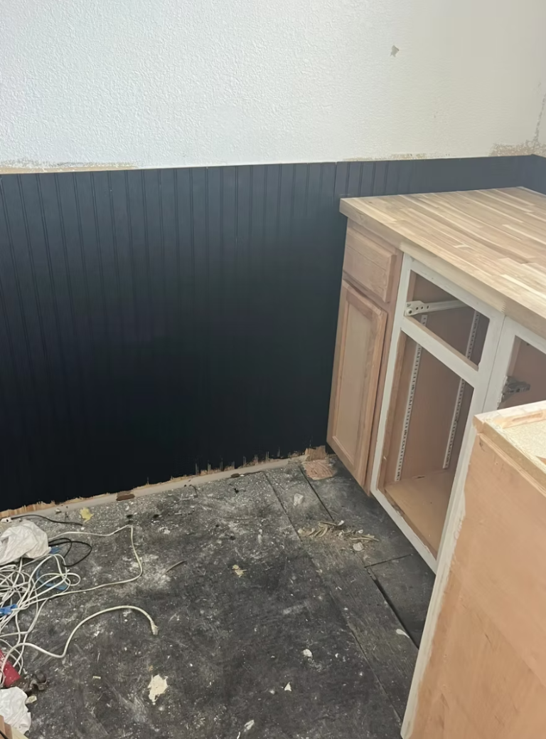Front counter going in at an auto service center by Cas and Cal Construction