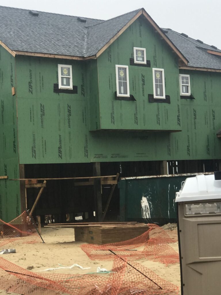 ZIP System sheathing and new windows on a custom home by Cas and Cal Construction
